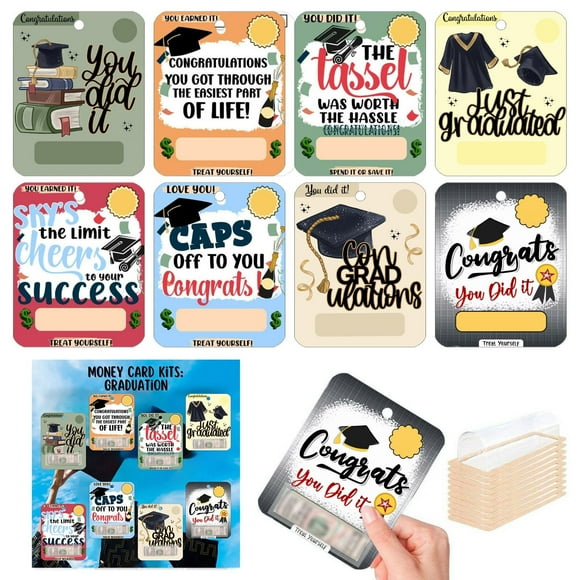Binwennn Graduation Season Clip Set For Giving Banknotes And Checks Graduation Ornaments Decoration (8 Pack) (Banknotes Not Included) C 0rnaments Stepmom Ornament Icicle Ornament Small Ornament Bulk