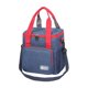thumbnail image 1 of Qarigey Bolsas de Picnic con asa, contenedor de almacenamiento grueso de aluminio de alto aislamiento, bolsa térmica para alimentos y bebidas al aire Bolsas de mensajero y de hombro Azul oscuro Qarigey AP012472-01, 1 of 6