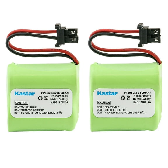 Kastar 2-Pack Battery Replacement for Panasonic P-P305 P-P305A P-P305A/1B P-P305PA TYPE 14 Battery Panasonic KX-TC1000 KX-TC1000B KX-TC1001 KX-TC1001W KX-TC1002 KX-TC1004 KX-TC1005 KX-TC1006 KX-TC1010
