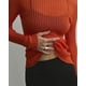 thumbnail image 5 of Top transpirable de cuello redondo y manga larga de color sólido de primavera y verano de estilo europeo y americano para mujer, 5 of 6