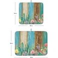thumbnail image 3 of Farmhouse Rustic Country Wood Dish Drying Mats for Kitchen Counter,Summer Cactus Plant Microfiber Absorbent Dish Drainer/Rack Mat, Hangding Quick Drying kitchen Drying Mat,16x18in Machine Washable, 3 of 6