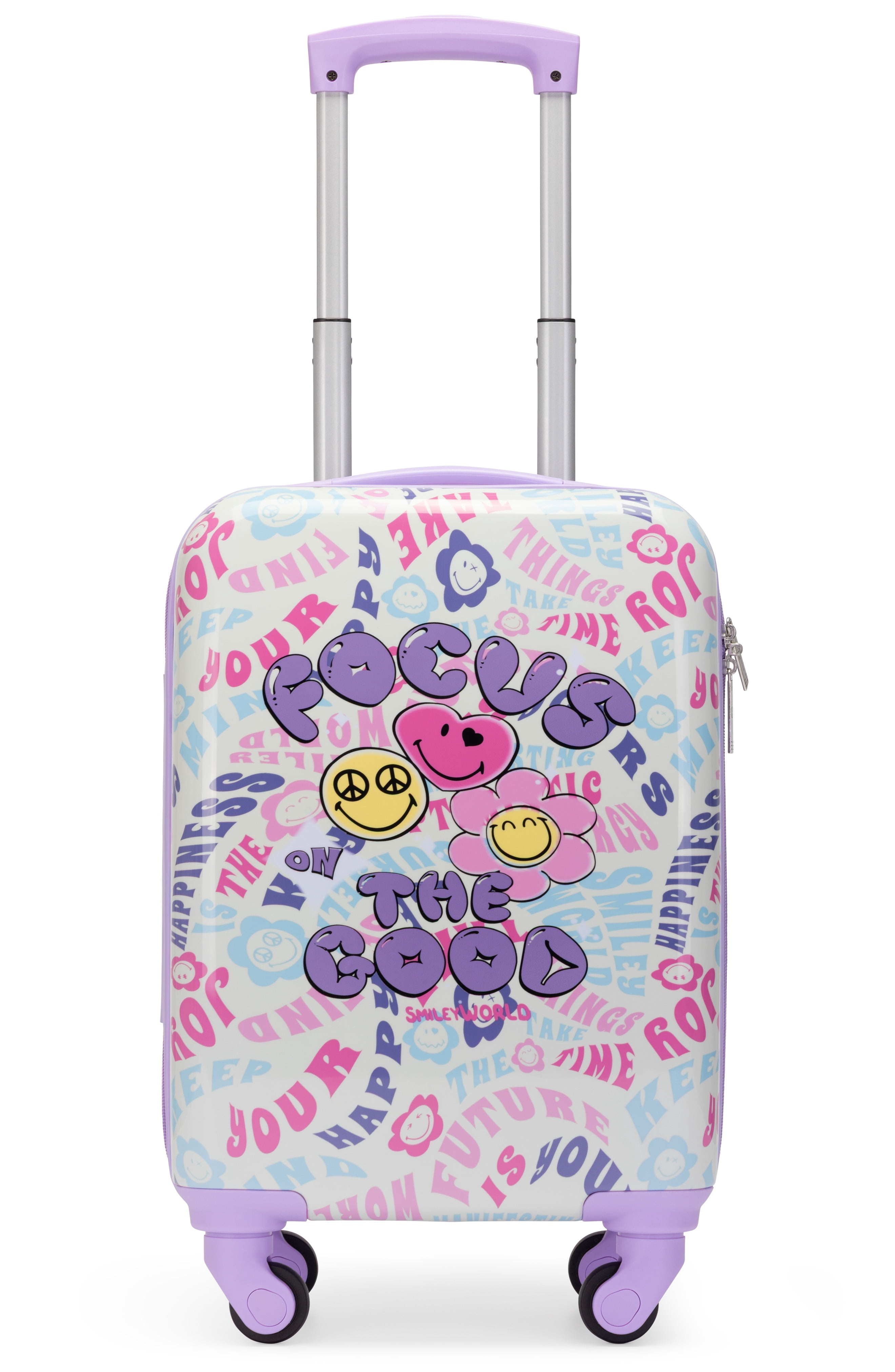 SMILEYWORLD Happy Traveler 18" Airline Approved Carry-on Suitcase
