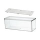 thumbnail image 1 of Organizador de refrigerador, contenedor de almacenamiento de alimentos transparente para artículos diversos, cucharas para verduras Bandeja grande y de drenaje, 1 of 9