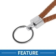 thumbnail image 3 of Llavero para Coche Único Bargains Llavero Universal con Anillo para Llaves de Fob para Casa Aleación de Zinc Tono Plateado Marrón 2 Pcs, 3 of 6