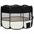 thumbnail image 4 of vidaXL Foldable Dog Playpen with Carrying Bag Black 43.3"x43.3"x22.8", 4 of 11