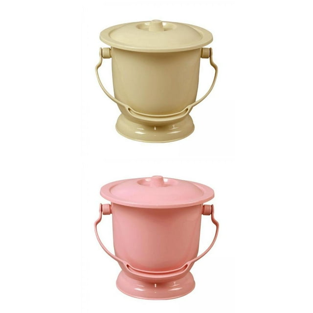 Juego de 2 Piezas con Cubierta, Baño Compacto, Recipiente para Viajes rosa dorado