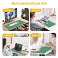 thumbnail image 4 of Minimalist Desk Mat, Large Mouse Pad with Non-Slip Base, Office Desk Accessories, 35.4"x15.7" Green, 4 of 7