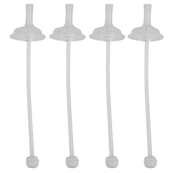 LAZIOEGR 4‑Pack Food‑Grade Silicone Wide‑Mouth Baby Sippy Straws – Safe, Leak‑Proof, Multi‑Angle Drinking Cups for 6‑Month‑Olds & Toddlers