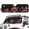 thumbnail image 2 of HUIACONG Red Mushroom Sun Shade Windshield for 1997-2018 Jeep Wrangler TJ JK JKU, Sunshades Heat Shield, Aluminum Foil Triple Laminate Structure, Silver, 2 of 6