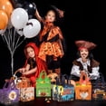 thumbnail image 7 of 12 Pcs Halloween Trick or Treat Bags, Halloween Tote Bags with Handles, Gift Bags, Multifunctional Non-Woven Halloween Bags for Gifts Wrapping, Halloween Party Supplies, 9.4"×8"×4", 7 of 7