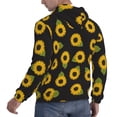 thumbnail image 6 of Lsque Sunflowers Pattern Casual Men's Hoodie,Hooded Sweatshirt with Kangaroo Pocket,Pullover Hoodie-XX-Large, 6 of 7