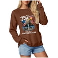 thumbnail image 6 of Leey-World 250 Years 1776-2026 250th Birthday Eagle Liberty Bell T-Shirt 4th Of July Tops(Brown,M), 6 of 9