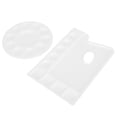 thumbnail image 2 of Circular Paint Tray Palettes, Paint Tray Palettes Plastic Light  For DIY Art For Painting, 2 of 8