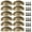 Yellow Bronze, variant on Cup Pull Shell Handles Half Moon Kitchen Cupboard Cabinet Door Drawer Knobs 12 Pcs Set with Screws Iron Construction Multiple Finishes Available Easy Installation for Home Improvement