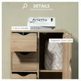 thumbnail image 4 of Freestanding Storage Cabinet, 4 Drawer Oak Cabinet, Bathroom Floor Cabinet, Living Room Bedroom Cupboard, 4 of 9