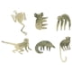 thumbnail image 1 of Decoración única para amantes de las plantas y acentos de jardín Juego de 6 colgantes de animales de metal, 1 of 8