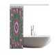 thumbnail image 2 of Cortina de ducha ABPHQTO Prisilla Dorit Tela Impermeable Rojo Rosa Verde Oscuro 150x180 cm, 2 of 2