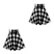 thumbnail image 2 of Minnieouse corta a cuadros para mujer, plisada a cuadros con parte inferior oscilante, faldas de primavera y otoño, ropa de discoteca, vestido Negro SG 2Conjunto, 2 of 6