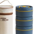 thumbnail image 1 of Fiambrera con asa oculta a prueba de fugas Bento Box de múltiples capas con bolsa (2S 1L Azul) Ndcxsfigh Libre de BPA, 1 of 7