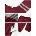 thumbnail image 6 of UVN Tracksuit for Women Colorblock Striped Sweatsuit Casual 2 Piece Sweatshirts Sweatpants Jogger Set Outfits, 6 of 10
