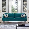thumbnail image 3 of Modway Agile Upholstered Fabric Sofa in Teal, 3 of 5