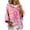 Watermelon Red, variant on In October We Wear Pink Shirt 3D Pink Ribbon Hummingbird Floral Gradient Print Breast Cancer Hoodies 3/4 Sleeve Breast Cancer Sweatshirts For Women