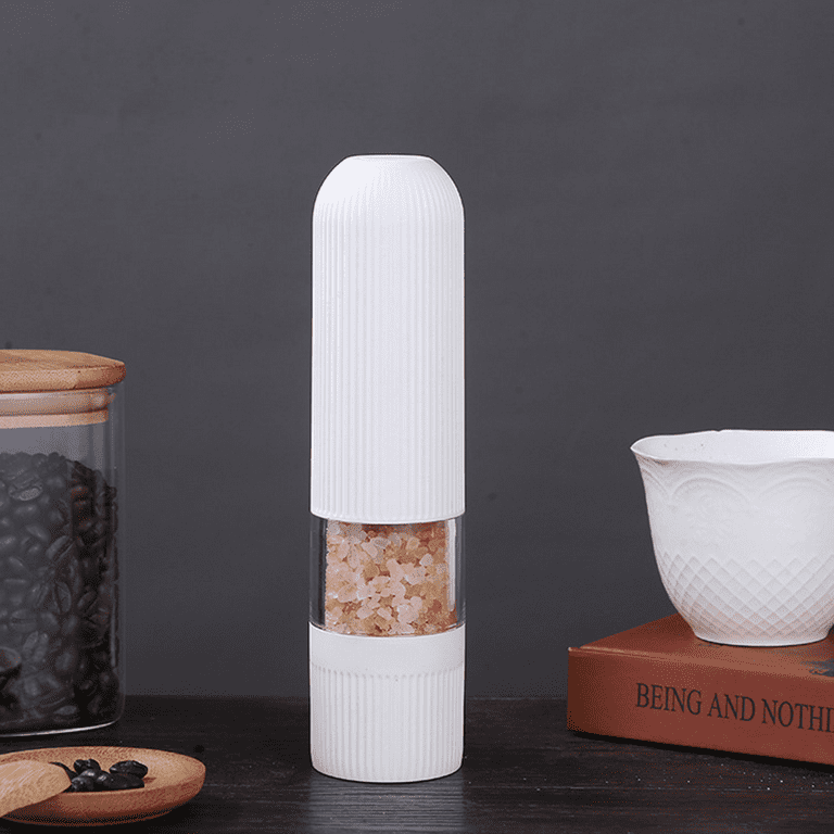 Electric Salt And Pepper Mill Set, Battery Operated, Ceramic
