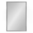 thumbnail image 3 of Kate and Laurel Evans Modern Framed Floating Wall Mirror, 24" x 36", Silver, Contemporary Chic Accent Mirror, 3 of 7