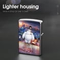 thumbnail image 4 of Baymax-theme Copper Metal Lighter Shell, Premium Replacement Refillable Lighter Case with Durable Metal Construction, Compatible with Zippo and Most Standard Lighter Models, 4 of 6