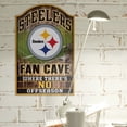 thumbnail image 2 of NFL Pittsburgh Steelers Cave 11" x 17" Wood Sign, 2 of 2