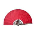 thumbnail image 4 of Abanico de mano plegable de acero inoxidable para cosplay, ideal para fiestas. rojo, 4 of 9