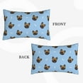 thumbnail image 4 of Balery French Bulldog Face Pillow Covers,Bed Pilowcases,Reversible Plush Throw Pillow Covers End Pillow Encasement,Pillow Case - 16"X24", 4 of 9