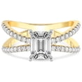thumbnail image 4 of IGI Certified 5 Carat Emerald Shape Lab Grown Diamond Engagement Ring | 14K White Gold | Antique Allure Vintage Lab Diamond Ring | FG-VS1-VS2 Quality Friendly Diamonds, 4 of 6