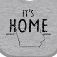 thumbnail image 4 of Inktastic It's Home- State of Iowa Outline Distressed Text Boys or Girls Baby Bib, 4 of 4