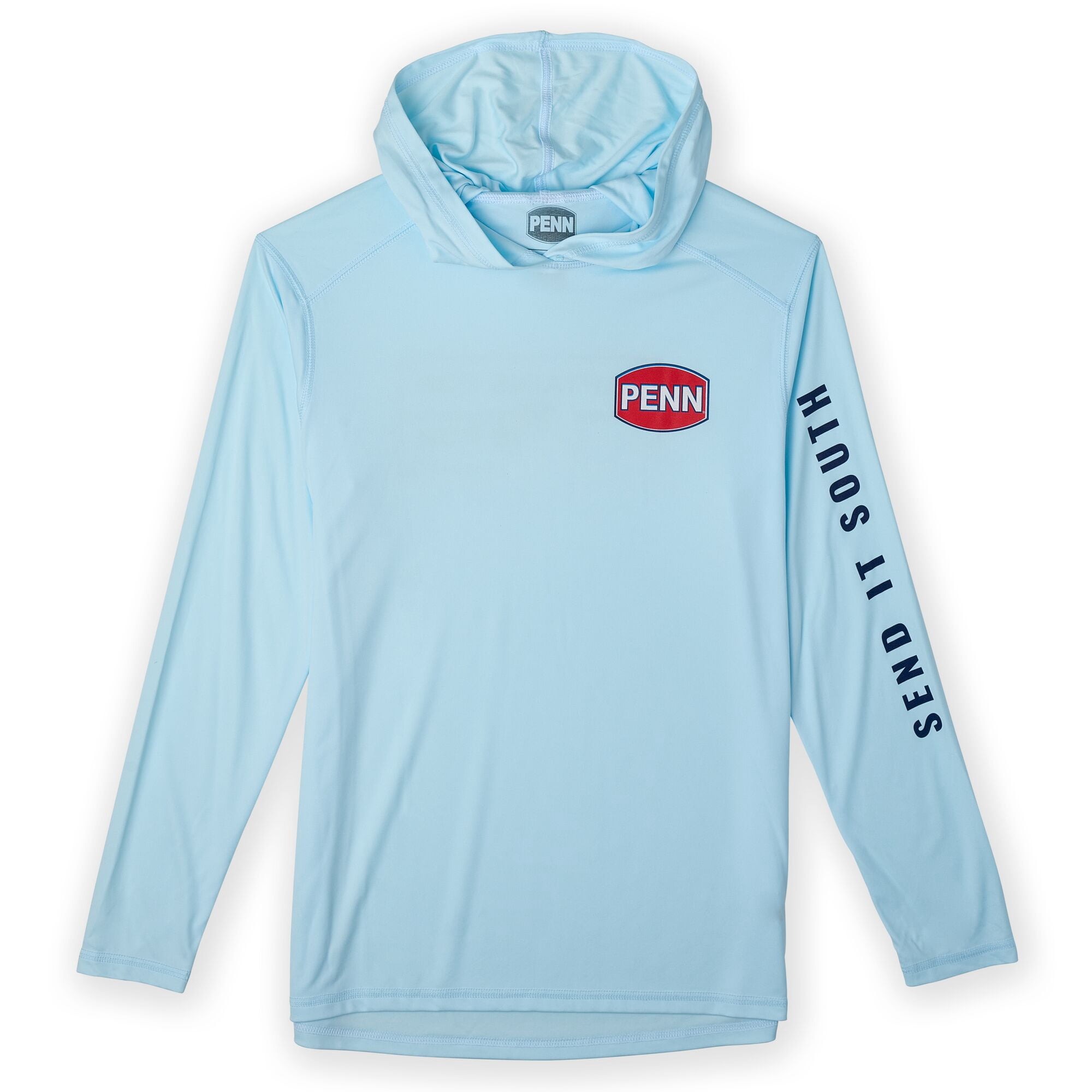 PENN CFCW Performance Hooded Sun Shirt, Arctic Blue, Size L