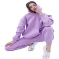 thumbnail image 3 of Two Piece Outfit For Women Long Sleeve Pullover With Hooded Long Pants Tracksuit Jogger Set with Pockets, 3 of 6