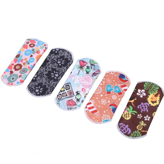 Menstrual Pad Reusable Waterproof Bamboo Charcoal Fiber Cloth Washable Women Sanitary Pad Bladder Support & Incontinence Pads Overnight Long Panty Liners For Comfort And Support