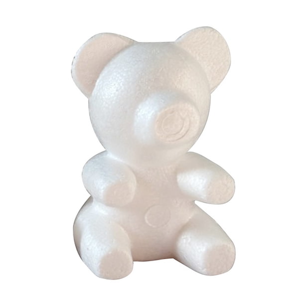 Oso de espuma de poliestireno 20CM, molde de oso de rosa DIY para decoración del hogar JShteea El nuevo