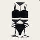 thumbnail image 5 of LYPERLA Baby Doll, Conjunto de lencería de Encaje para Mujer con Cinturones de Liguero, Sujetador y Bragas, sostén y Tanga, Body Ropa de Noche, Bodysuit Sexy y Elegante. brillar Electrónica, 5 of 5