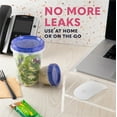 thumbnail image 4 of Plastic Food Deli Containers with Twist Top Lids - (32 Oz) - [3 Pack] - Soup & Food Storage Containers Takeout To Go - Airtight Plastic Containers, 4 of 5
