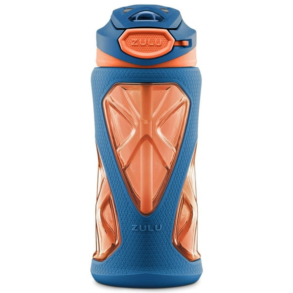 ZULU Torque 16oz Tritan™ Plastic Kids Water Bottle, Blue-Orange