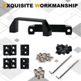 thumbnail image 5 of Kootans 2 Juegos De Manija De Puerta Y Bisagras De Marco De La Serie 2020, Kit De Instalación Para Perfil De Extrusión De Aluminio De 20 X 20, Ranura De 6 Mm, 4 Bisagras De Aleación De Zinc, 2 Manijas, 5 of 5