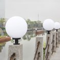 thumbnail image 3 of ADDHAT Outdoor Globe Lamp Post Light White 1 Set, 3 of 7