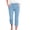 Light Blue, variant on Women's Capri Leggings, Breathable Cotton Linen Blend Casual Pants with Drawstring Waist for Lounge, Yoga and Everyday Summer Wear