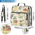 thumbnail image 2 of FORMRS Zipper Binder with Shoulder Strap 2-inch Ring 500 Sheet Capacity File Bag, Birds with Strawberries, 2 of 5