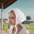 thumbnail image 2 of Unique Bargains Solid Color French Lace Triangle Bandana 1 Pc Pure White, 2 of 5