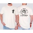 thumbnail image 2 of Fisher of Men Christian T-Shirt, Jesus Made Me a Fisherman Graphic Tee, Bible Verse Faith Shirt, Christian Gift for Men and Women, 2 of 6