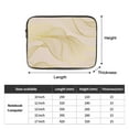 thumbnail image 3 of Gold Line Pattern Portable Laptop Sleeve Compatible with MacBook Air Notebook Computer Case for Men Women College School Students, 3 of 7
