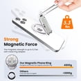 thumbnail image 2 of Soporte magnético para iPhone HYCZAAE, 4 en 1, para iPhone, plateado, 2 of 7