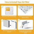thumbnail image 2 of Filter King 17x20x1 Air Filter | 12-PACK | MERV 13 HVAC Pleated A/C Furnace Filters | MADE IN USA | Actual Size: 16.5 x 19.5 x .75", 2 of 6